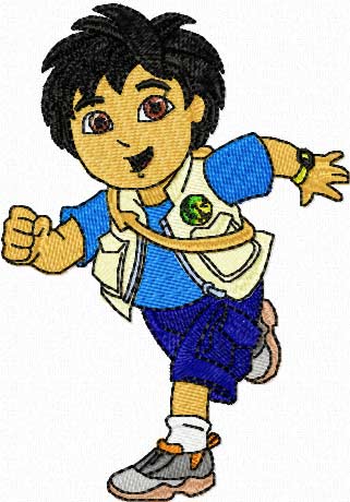 Go Diego Go embroidery design for Brother machine